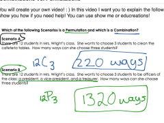 Permutation vs. Combination | Math, Algebra, probability, permutations