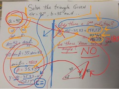 Law of Sines- SSA (ambiguous) case | Math, Trigonometry, Trig Triangles