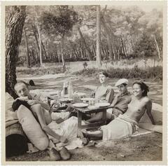 Lee Miller (Picnic, Mougins (Nusch and Paul Eluard, Roland Penrose, Man Ray and Ady Fidelin) by Lee Miller)