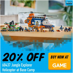 LEGO City 60437 Jungle Explorer Helicopter at Base Camp (LEGO Jungle Explorer Helicopter 60437)