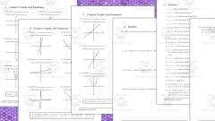 Linear Functions vs Nonlinear Functions by Teach Simple - Worksheets