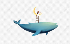 Girl Picking Stars, Moon Woman, Moon Whale, Ladders PNG ...