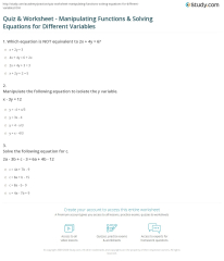 Solving Equations – MONSTER MATH! | I Speak Math - Worksheets Library