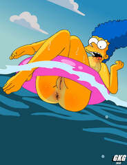 Marge Simpson Playboy Naked - Porn Simpsons Parody