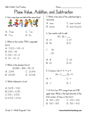 Practice Test: 2-Digit Addition and Subtraction | Interactive ...