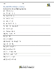 6th Grade Order of Operations Worksheets - Worksheets Library