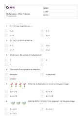 50+ Multi-Digit Multiplication Word Problems worksheets for 2nd ...