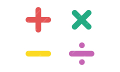 Premium Vector | Math symbols icon for web. addition, subtraction