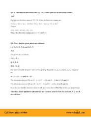 Class 12th Math Three Dimensional Geometry NCERT Solution CBSE 2023