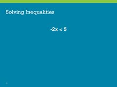 Mathematical Reasoning: What's the Problem with Inequalities ...