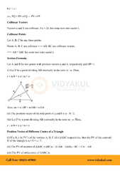 Class 12th Math Vector Algebra Formulas CBSE 2023