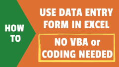 How to Create a Data Entry Form in Excel (Step-by-step Guide)