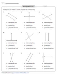 Unit 6 Worksheet 1 Parallel And Perpendicular Lines Answers