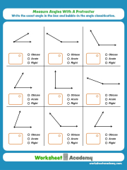 Measuring Angles Worksheet Grade 6 Pdf - Angleworksheets