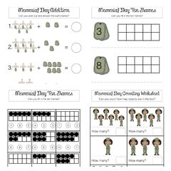 Memorial Day Activities | Kindergarten Math Worksheets ...