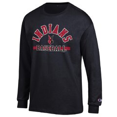 Men's Champion Black Indianapolis Indians Jersey Long Sleeve T-Shirt (Indianapolis Indians Long Sleeve T-Shirt)