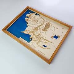 Middle-earth Map (Lord of the Rings Middle Earth Map Wooden Wall)