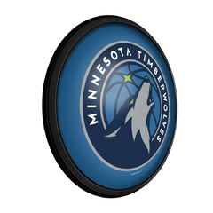 Minnesota Timberwolves Round Slimline Lighted Sign (Minnesota Timberwolves)