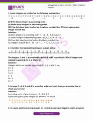 ML Aggarwal Solutions for Class 7 Maths Chapter 1 Integers