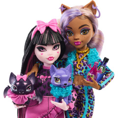 Monster High Faboolous Pets Draculaura & Clawdeen Wolf Doll 2-Pack