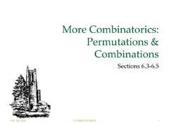 PPT - More Combinatorics: Permutations &amp; Combinations ...