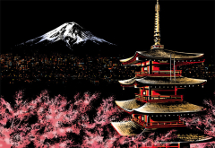 Scratch Painting Mount Fuji in Japan by Figured'Art (Mount Fuji)