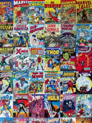 Marvel Comics (Marvel Comic Book Collage )