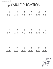 grade 3 math worksheet multiplication tables of 5 10 k5 learning