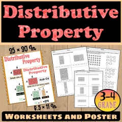 Distributive Property of Multiplication Worksheet & 3rd and ...