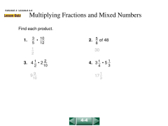 PPT - Multiplying Fractions and Mixed Numbers PowerPoint Presentation