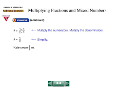 PPT - Multiplying Fractions and Mixed Numbers PowerPoint Presentation