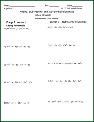 Multiply Polynomials Worksheet Answers - able Word Searches