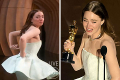 My Dress Is Broken”: Emma Stone Accepts Oscar In Unzipped Dress ...