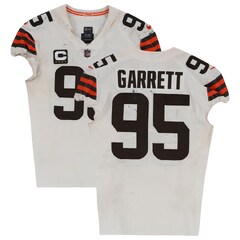 Youth Nike Myles Garrett White Cleveland Browns Game Jersey (Myles Garrett Cleveland Browns)