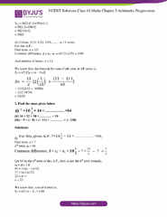 NCERT Solutions Class 10 Maths Chapter 5 Arithmetic Progressions