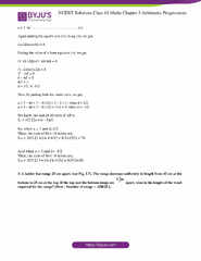 NCERT Solutions Class 10 Maths Chapter 5 Arithmetic Progressions