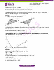 NCERT Solutions for Class 7 Maths Chapter 7 Congruence of Triangles