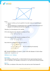 NCERT Solutions Class 10 Maths Chapter 7 Coordinate Geometry