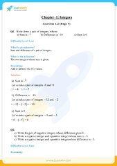 NCERT Solutions for Class 7 Maths Chapter 1 Integers - PDF