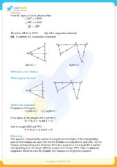 NCERT Solutions Class 7 Maths Chapter 7 Congruence of Triangles