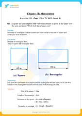 NCERT Solutions Class 8 Maths Chapter 11 Mensuration - Access PDF