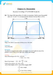 NCERT Solutions Class 8 Maths Chapter 11 Mensuration - Access PDF