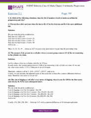 NCERT Solutions For Class 10 Maths Chapter 5 Arithmetic Progressions