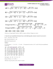 NCERT Solutions Class 10 Maths Chapter 7 Coordinate Geometry