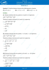 NCERT Solutions for Class 10 Maths Chapter 7 Coordinate Geometry ...