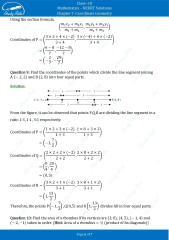 NCERT Solutions for Class 10 Maths Chapter 7 Coordinate Geometry