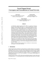 Neural Tangent Kernel: Convergence and Generalization in Neural ...