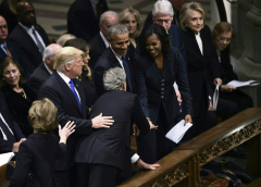 George W. Bush (Death and state funeral of George H. W. Bush)