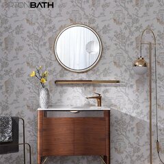 Ortonbath Antique Gold Frame Wide Brass Circle Bath ...