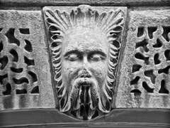 God of the Winds Architectural Detail, Milwaukee: Black and white ...